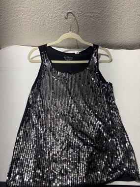 Chico's black scoop neck knit top